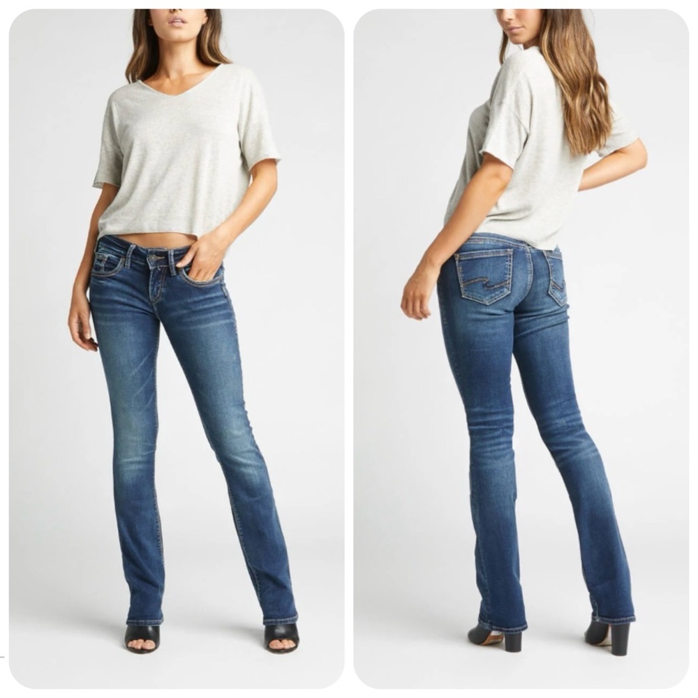 SILVER Jeans Women’s 29 Blue Suki Slim Bootcut LIKE NEW